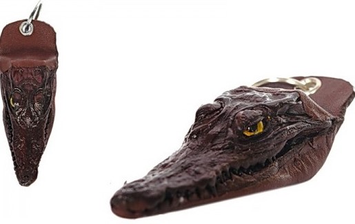 Брелок «голова крокодила» на удачу BK-200BR1 большая