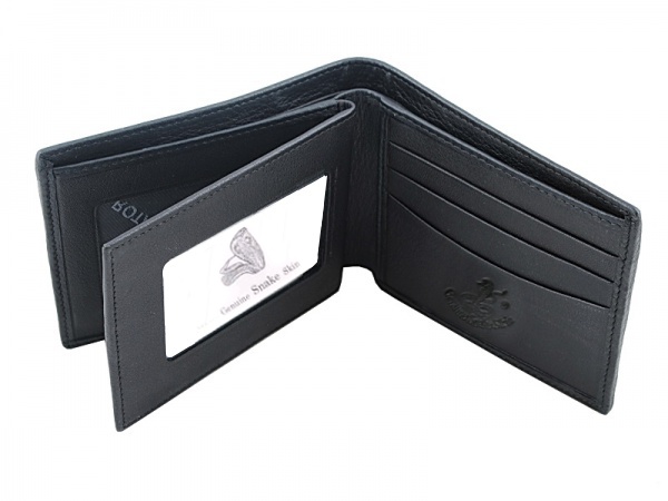 Комплект из кожи питона кошелек и ремень KMP-150N11