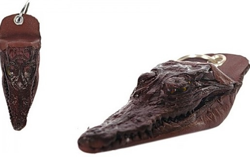 Брелок «голова крокодила» на удачу BK-250BR1 большая