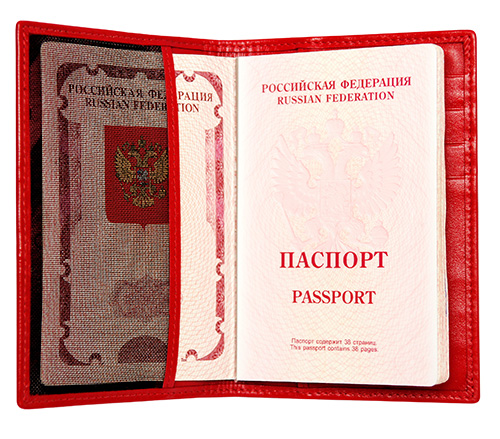Комплект из кожи морского ската кошелек и обложка на паспорт KMS-140 женский
