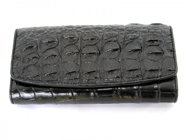 Кошелек из кожи крокодила KK-300B13 женский, спинная, боковая и брюшная часть